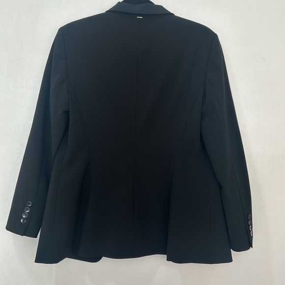HUGO BOSS WOOL BLAZER WOMEN SIZE UNKNOW BLACK CURVED LAPELS - Picture 3 of 14
